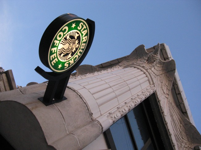 Starbucks facade Chicago