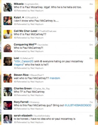 who is paul mccartney tweets